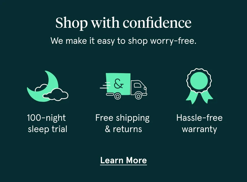 Shop with confidence | Learn More