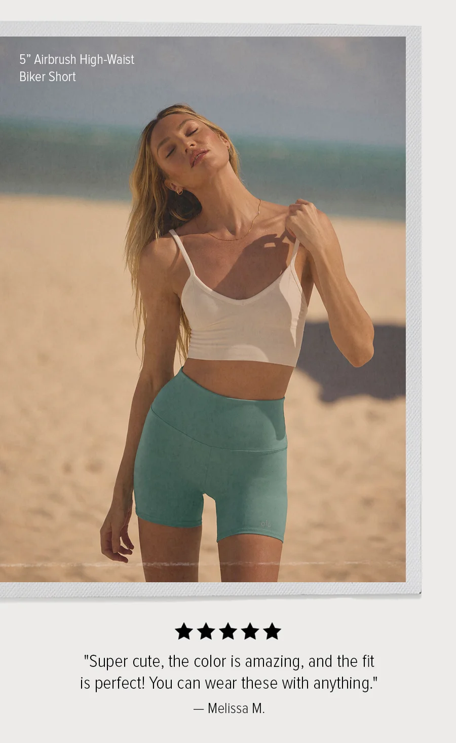 5IN AIRBRUSH HIGH-WAIST BIKER SHORT