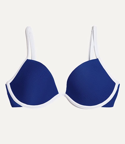 Scoop Underwire Bikini Top - Ribbed Capri