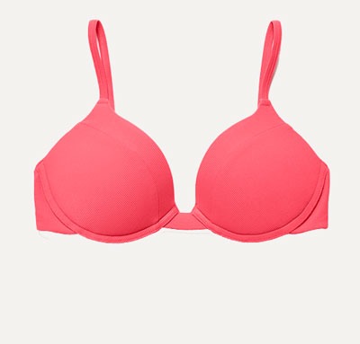 Lift Up Bikini Top - Campari
