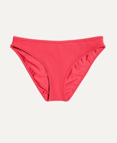 Bikini Bottom - Ribbed Campari