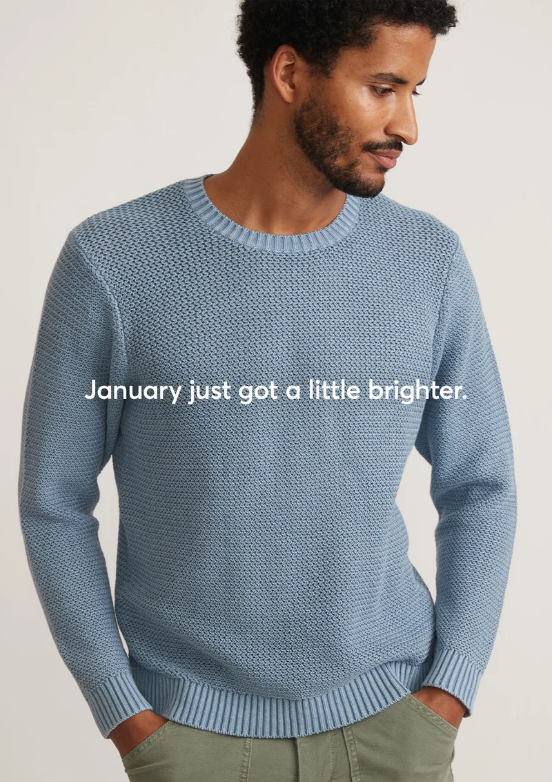 Garment dyed sweater