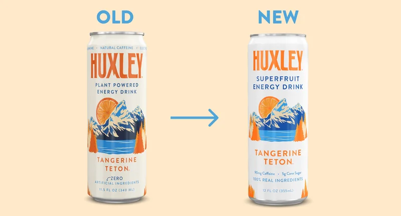 Old vs New Huxley Packaging