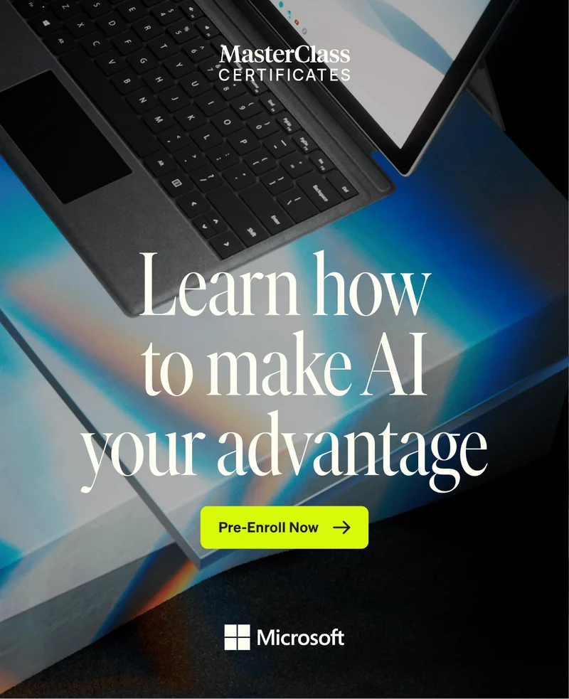 Learn how to make AI your advantage - Pre-Enroll Now