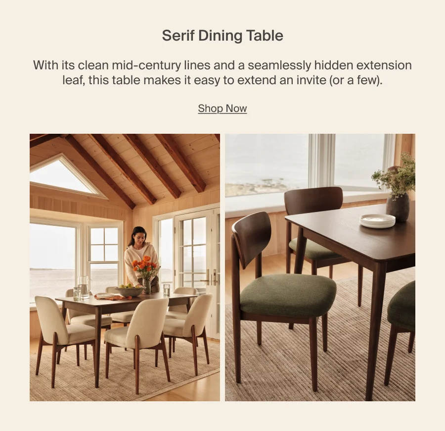 Serif Extendable Dining Table (59 to 79) Serif Extendable Dining Table (59 to 79)