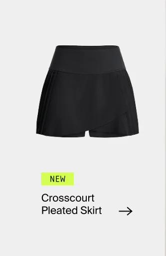NEW. Crosscourt Pleated Skirt.