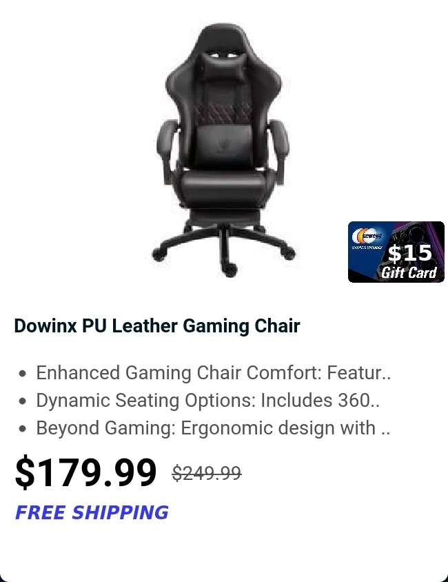 Dowinx PU Leather Gaming Chair