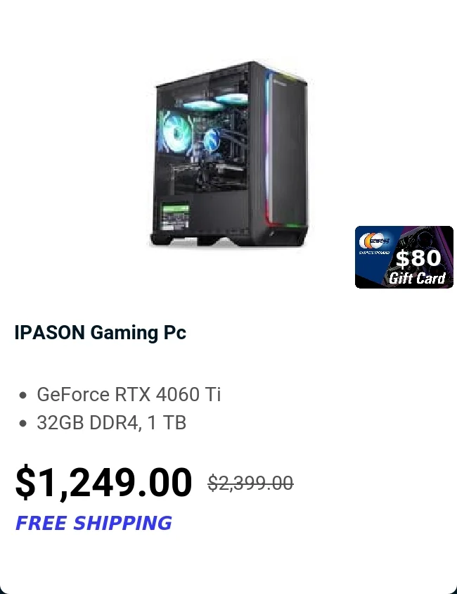 IPASON Gaming Pc