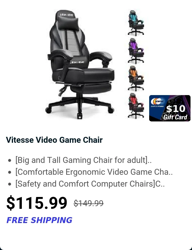 Vitesse Video Game Chair