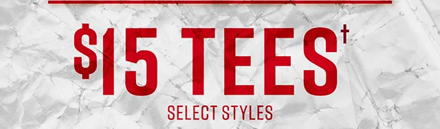 $15 Tees Select Styles