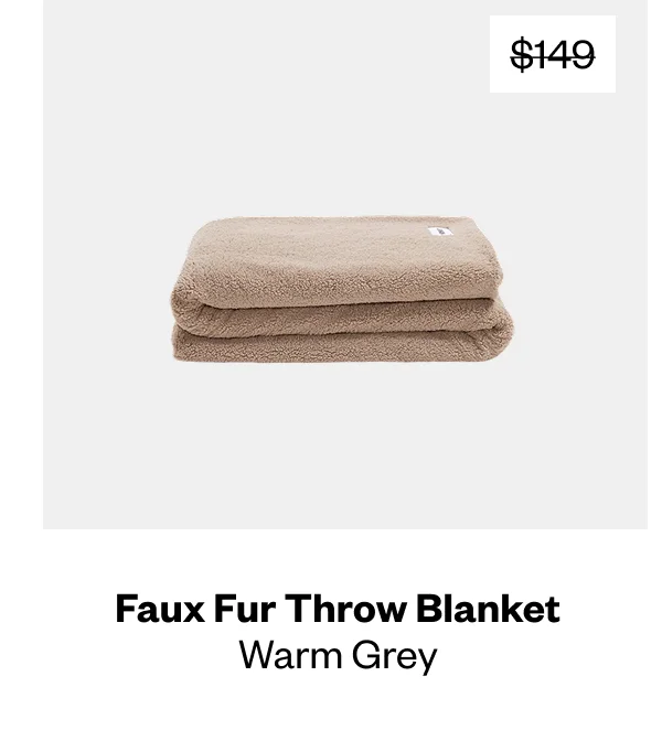 Shop - Faux Fur Throw Blanket