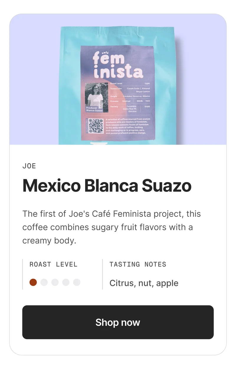Mexico Blanca Suazo by Joe Coffee