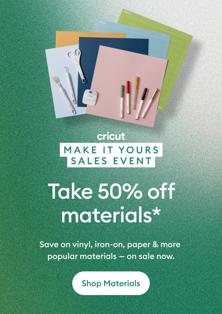 Take 50% off materials.