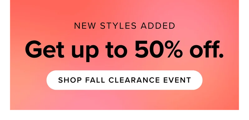 Shop our Clearance Sale