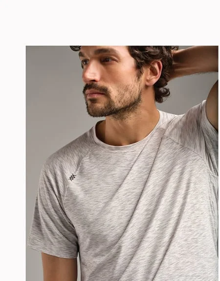 Reign Tee: Gray Space Dye