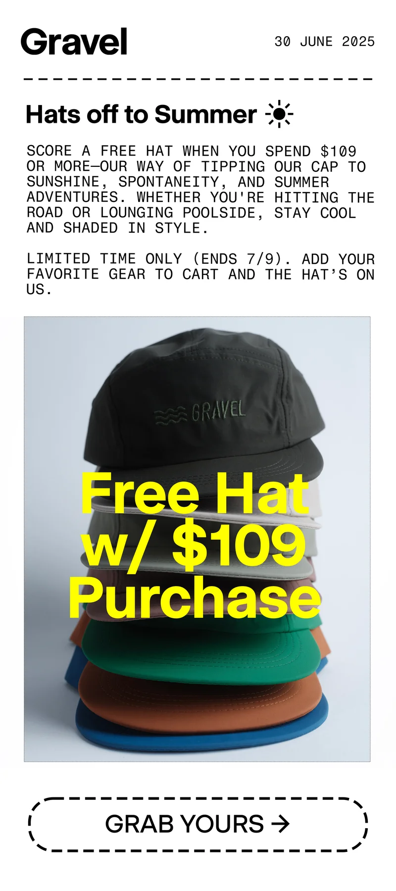 free hat on 109 purchases free hat on 109 purchases