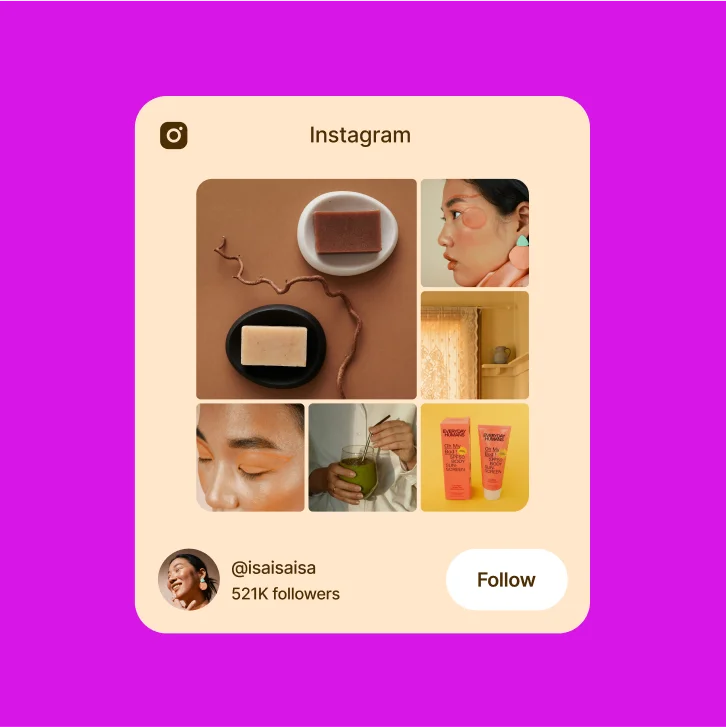 Show off your Instagram on your Linktree