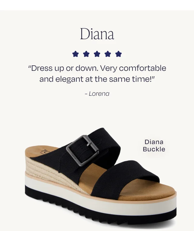 Diana Mule Buckle Wedge Sandal - Image