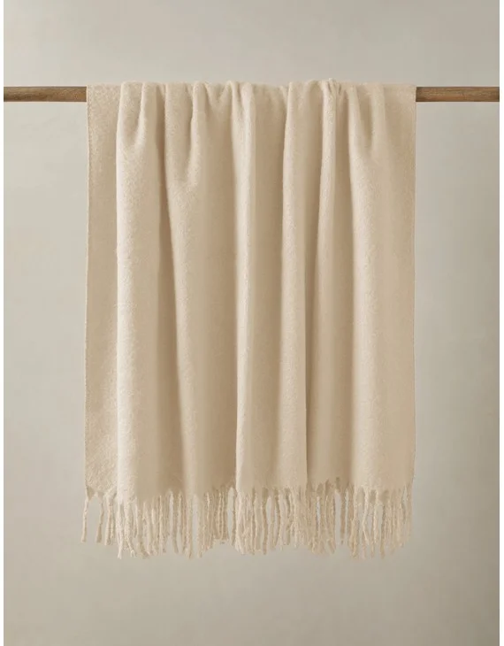 Snug Throw by Sarah Sherman Samuel - Cream
