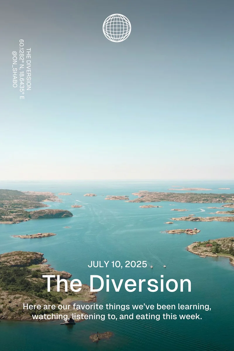 Western Rise: July 10, 2025 - The Diversion - Here are our favorite things we’ve been learning, watching, listening to, and eating this week.Western Rise: July 11, 2024 - The Diversion - Here are our favorite things we’ve been learning, watching, listening to, and eating this week.