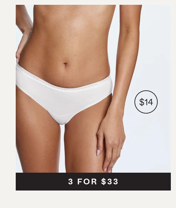 Supima® Cotton Bikini White