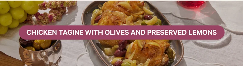 Chicken Tagine with Olives and Preserved Lemons