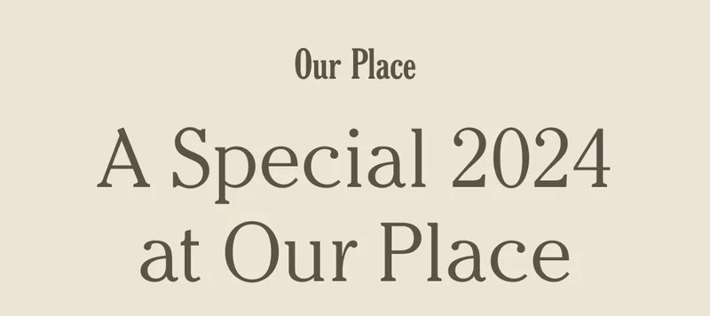 Our Place - A Special 2024 at Our Place