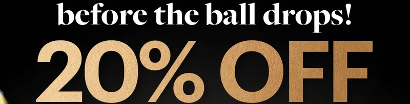 20% OFF Ends at Midnight