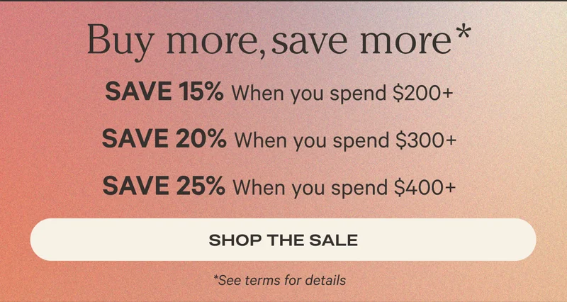 Buy more, save more!