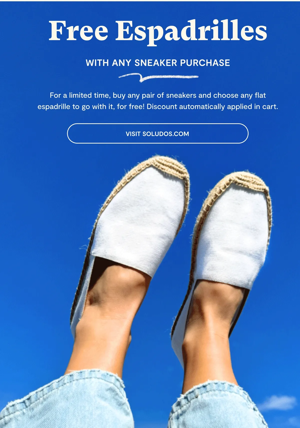 Free Espadrilles with Any Sneaker Purchase