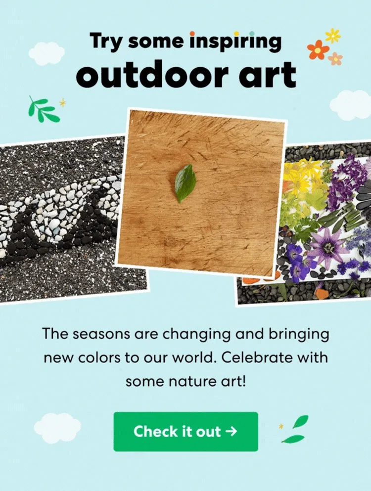 Try some inspiring outdoor art
