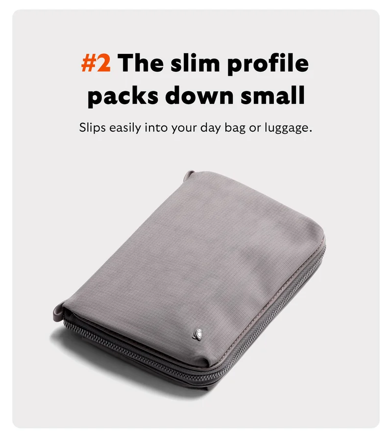 #2 The slim profile packs down small