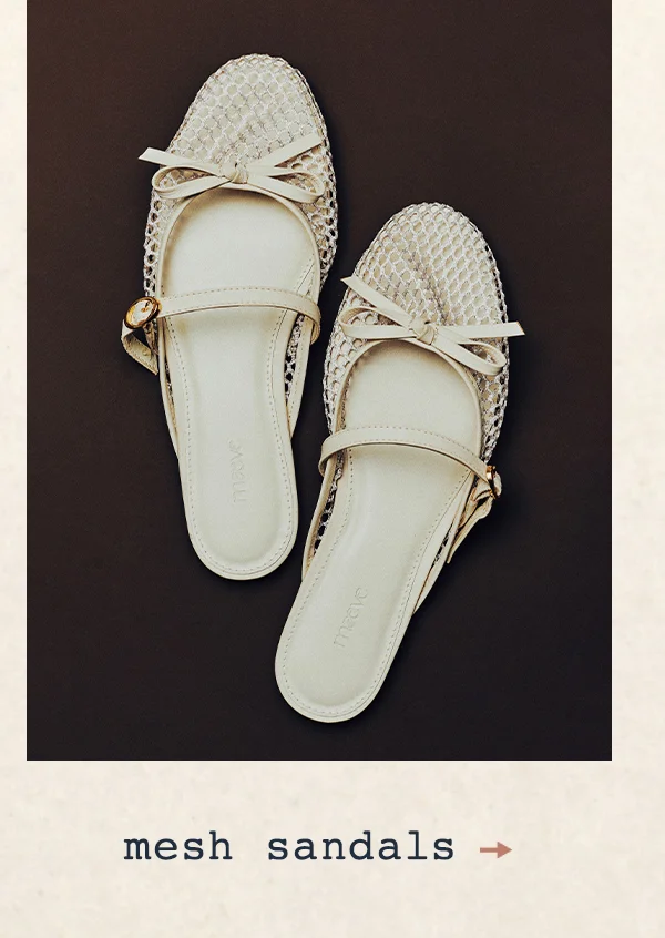 Mesh sandals