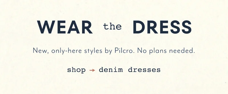 Wear the dress. Shop denim dresses.