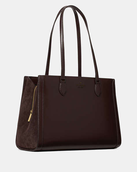 Madison Suede Large Laptop Tote