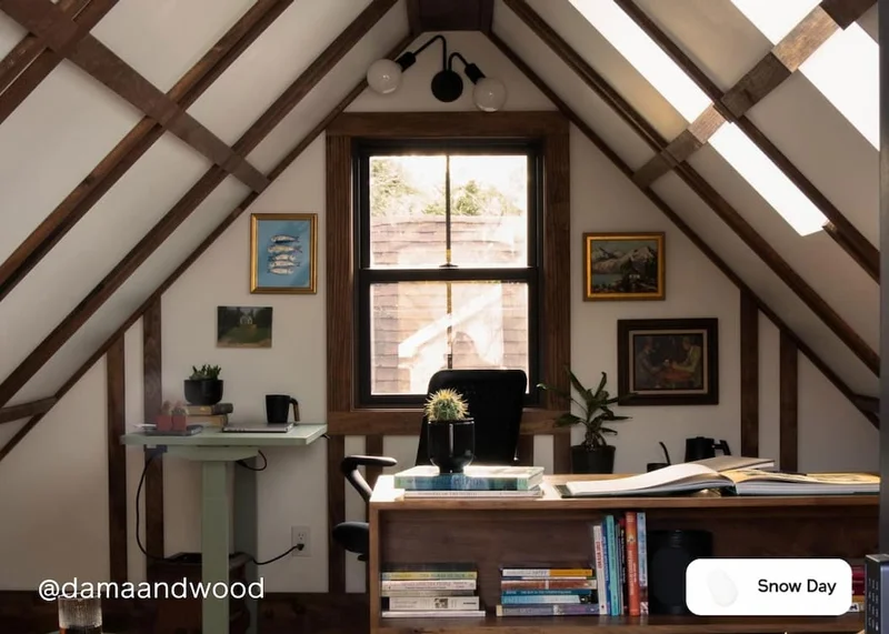 Home office featuring Snow Day