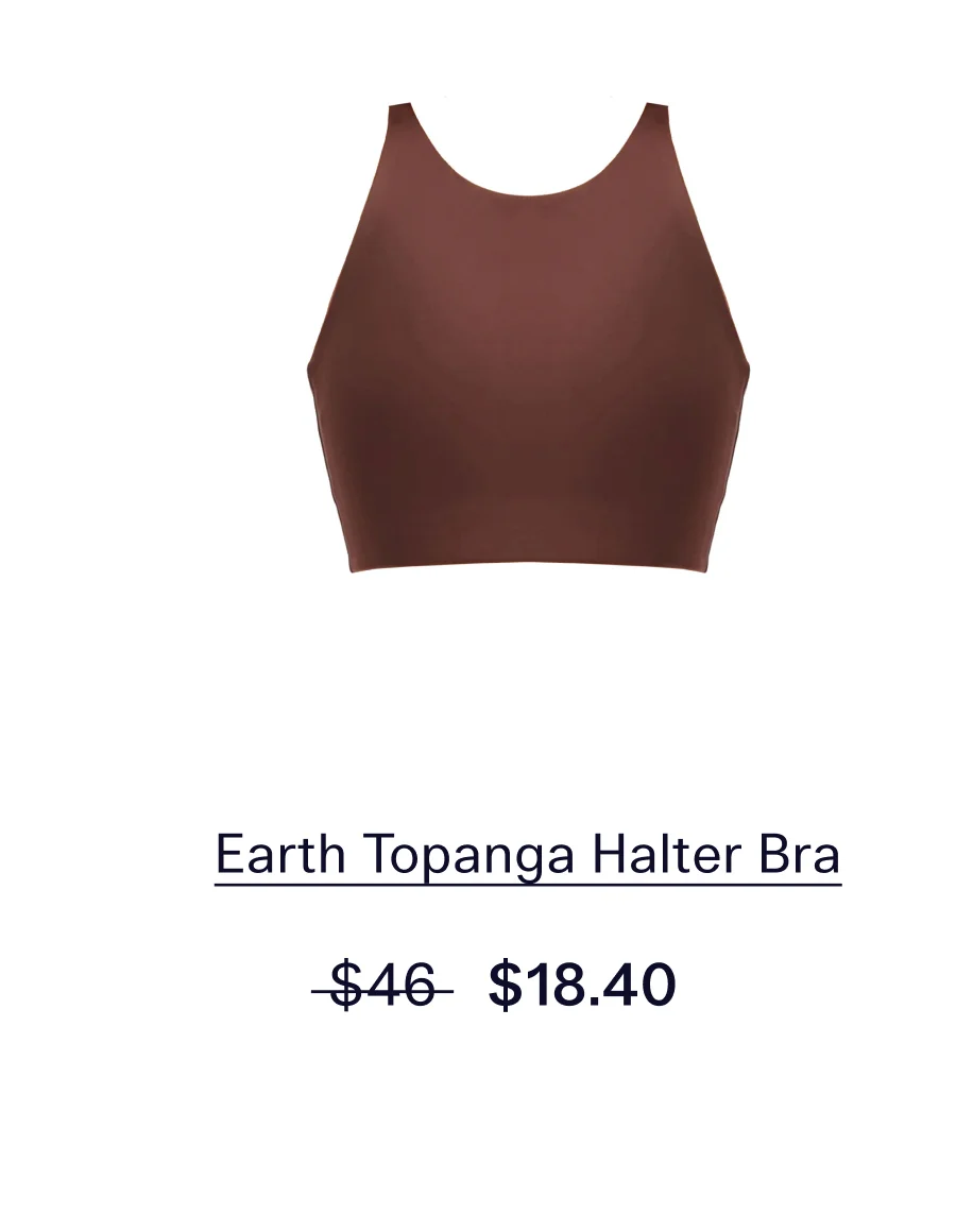 Earth Topanga Halter Bra