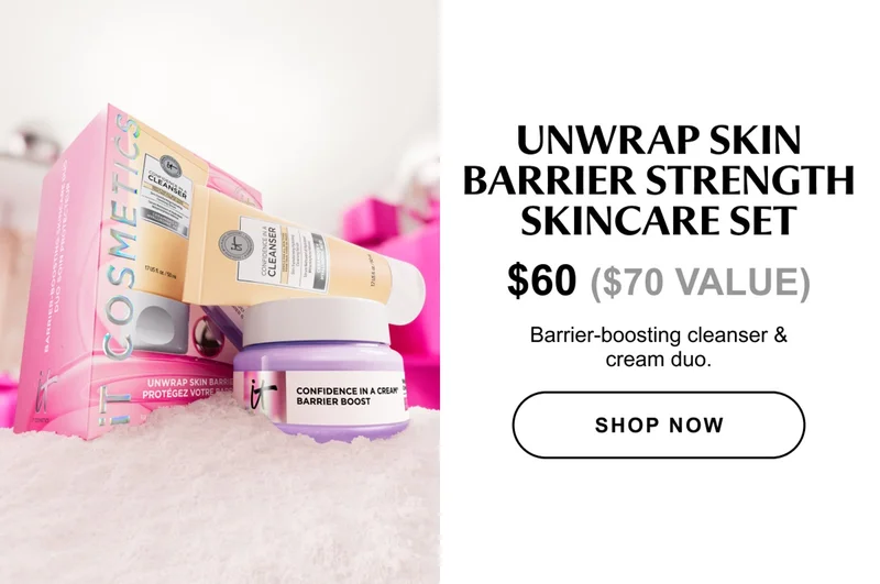 Unwrap skin barrier strength skincare set