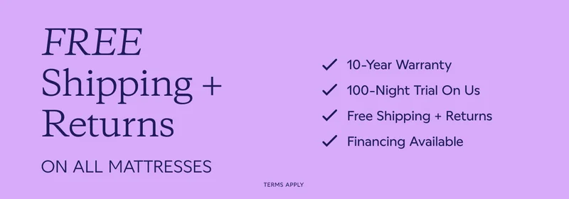 Free Shipping + Returns on All Mattresses
