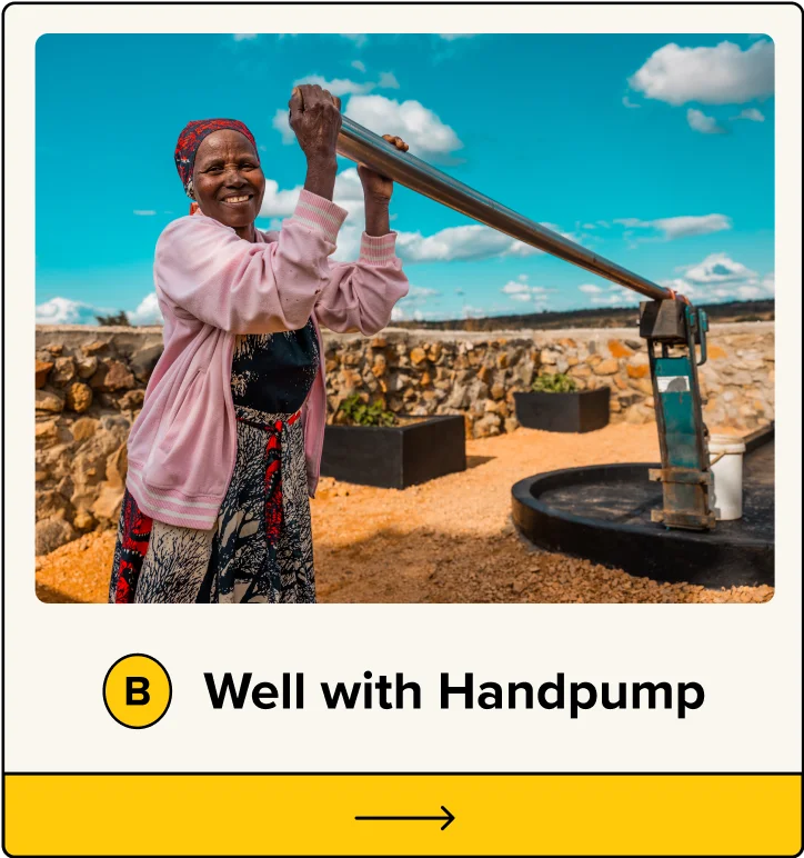 B. Well with Handpump