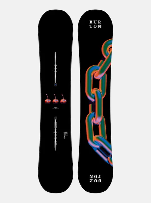 The Burton Cultivator Flat Top Snowboard in the Chain Link color