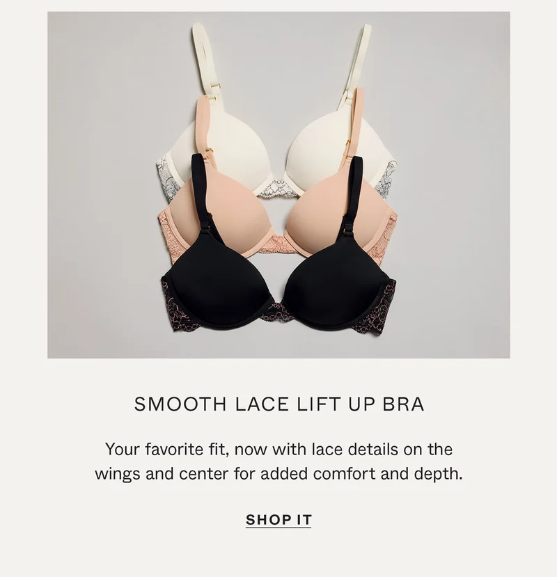 Smooth Lace Lift Up Bra