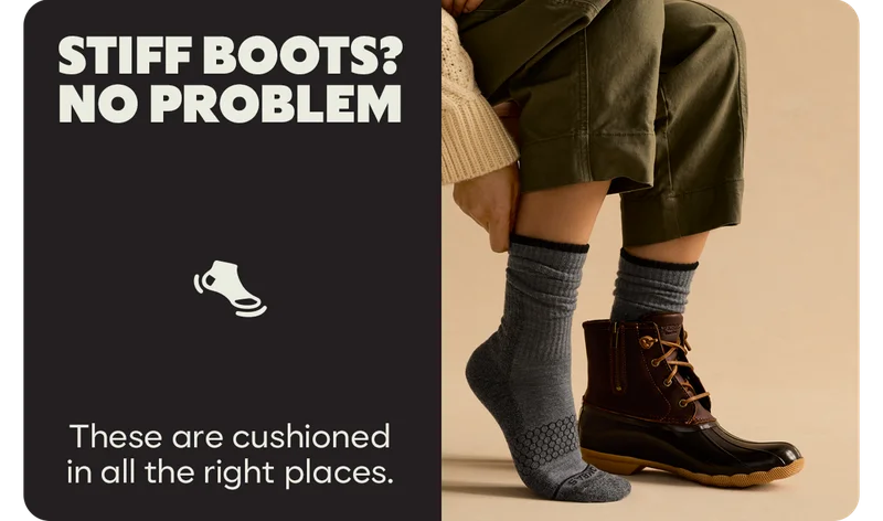 STIFF BOOTS? NO PROBLEM | These are cushioned in all the right places.