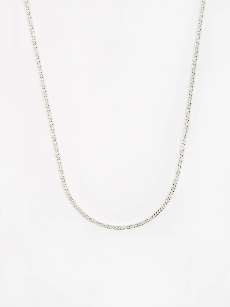Image of Goodhood Worldwide Curb Chain / Silver / 2.1mm Gauge / 50cm - 50cm