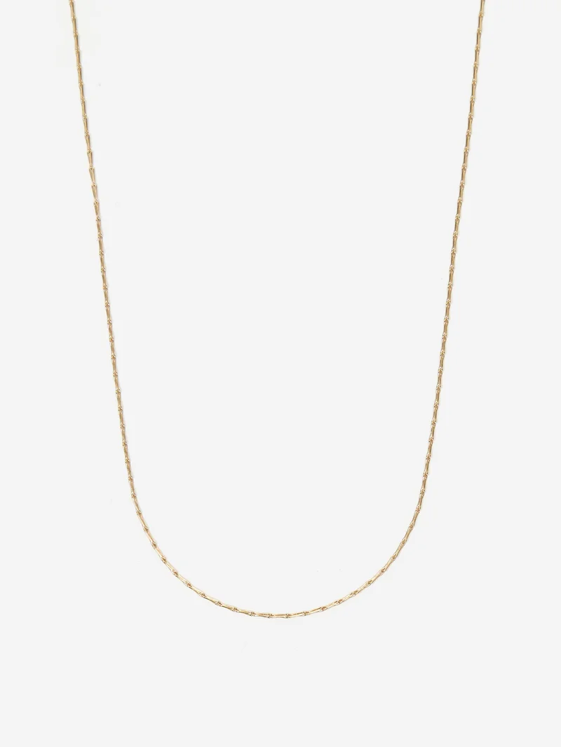 Image of Goodhood Worldwide Hayseed Half Necklace Yellow 9ct Gold - 60cm