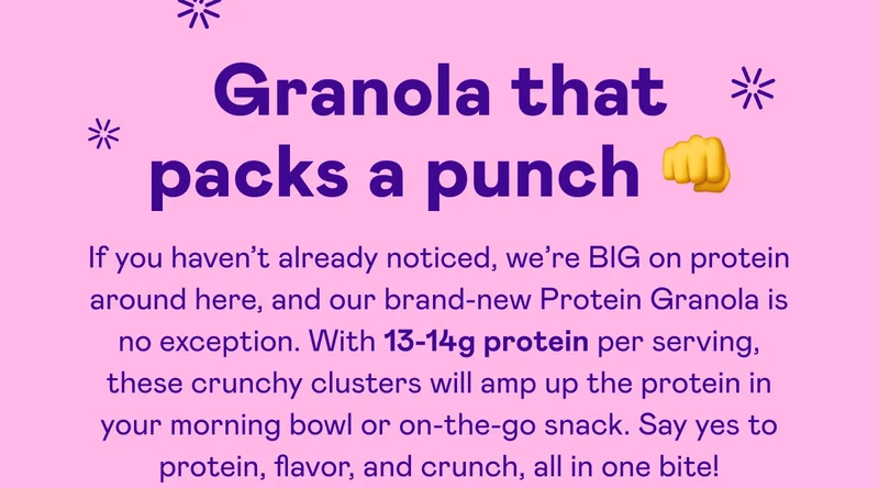 Granola that packs a puch