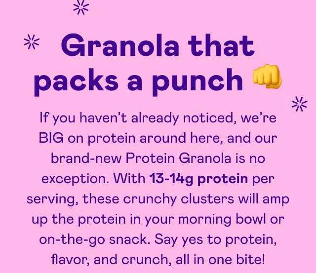 Granola that packs a punch Granola that packs a punch