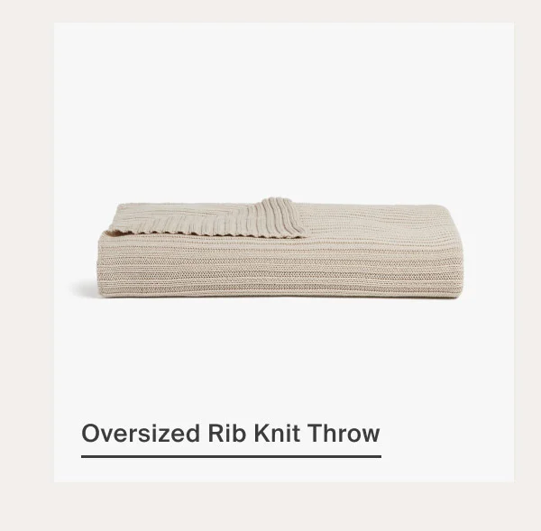 Shop Oversized Rib Knit Throw