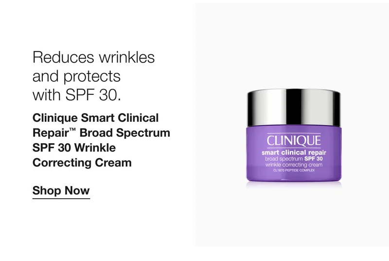 Reduces wrinkles and protects with SPF 30. | Clinique Smart Clinical Repair™ Broad Spectrum SPF 30 Wrinkle Correcting Cream | Shop Now
