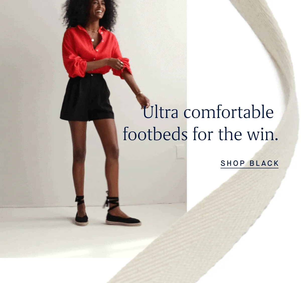 Ultra comfortable footbeds for the win. SHOP BLACK